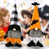 2 Pack Halloween Gnomes Plush Decor,Handmade Witch Swedish Tomte Gnome Nisse Scandinavian Ornaments Elf Dwarf for Home Halloween Day Party Table Decor