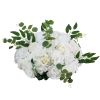 Flower Balls Arrangement Bouquet 10 PCS, 17.7-Inch Diameter Artificial Flower Balls Wedding White Roses Centerpieces, Faux Flowers Arrangements for We