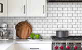 10pcs, Marble Peel and Stick Backsplash Tiles for Kitchen Walls Bathroom Countertops, 12 Inch*12 Inch, Adhesive Glazed Ceramic Surface,rproof, Heat Re