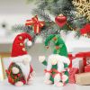Christmas Gnomes Plush, 2 Pack Handmade Elf Santa Tomte Swedish Gnome Scandinavian Figurine Nordic Gnomes Plush Christmas Elf Doll Christmas Decoratio