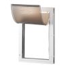 Pet Door, 13.27" x 20.04" Aluminum Frame with Lock and Flap System, Weatherproof Doggy Door, Easy to Install in Interior or Exterior Doors, Pet Door S