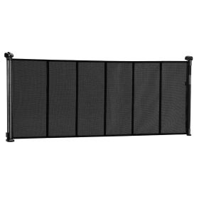 Retractable Baby Gate, 34 inch Tall, Extends up to 71 inch Wide, Retractable Gate for Kids or Pets, Mesh Material, Easy to Install for Indoor Stairs,