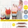 8-Layer Space-Saving Stainless Steel Underwear & Bras Organizer Hanger - Polished Metal Clothes Hanger with Anti-Slip Design, Vertical Hanging Storage