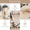 Leopard Print 5x7 Rugs for Living Room, Soft Ultra-Thin Washable Area Rugs for Bedroom Non-Slip Neutral Rug Non-Shedding Indoor Carpet Kids Rugs for P