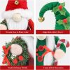 Christmas Gnomes Plush, 2 Pack Handmade Elf Santa Tomte Swedish Gnome Scandinavian Figurine Nordic Gnomes Plush Christmas Elf Doll Christmas Decoratio