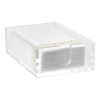 Acrylic Napkin Holder, 9.1 x 5.5 x 2.6 inch, Clear Bathroom Guest Towel Storage Tray with U-Shaped Opening, Disposable Paper Towel Holder for Bathroom