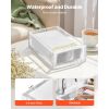 Acrylic Napkin Holder, 9.1 x 5.5 x 2.6 inch, Clear Bathroom Guest Towel Storage Tray with U-Shaped Opening, Disposable Paper Towel Holder for Bathroom