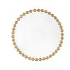 Beaded Round Wall Mirror 36"D