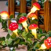 1pc, Mushroom String Lights, LED Aesthetic Garden Lights, Decorative Lamp For Bedroom Living Room Decor, Garden Yard Pathways Decor, Wedding Bridal Sh