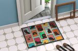 NEW Lots of Black and Tan Cavalier King Charles Spaniel Doormat Front Door Mat Indoor Outdoor Rugs for Entryway, Non Slip Washable Low Pile, 18H X 27W