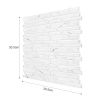3D, 10pcs 3D Marble Self-adhesive Stickers, Cuttable, Kitchen Wall Bathroom Countertop Home Decor, Size 12*12