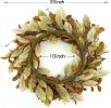 20-inch fall wreath adorned with brown magnolia leaves and small pomegranate berries, suitable for home, outdoor, farmhouse, porch, wall, and window d