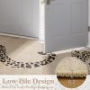 Leopard Print 5x7 Rugs for Living Room, Soft Ultra-Thin Washable Area Rugs for Bedroom Non-Slip Neutral Rug Non-Shedding Indoor Carpet Kids Rugs for P