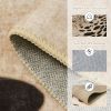 Leopard Print 5x7 Rugs for Living Room, Soft Ultra-Thin Washable Area Rugs for Bedroom Non-Slip Neutral Rug Non-Shedding Indoor Carpet Kids Rugs for P