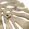 18.9x13.4x1.4" Gold Monstera Leaf Wall DÃ©cor