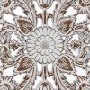 2 PCS Botanical Panel Distressed Carved Wood Wall Decor Set