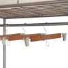 Walnut Finish Solid Wood Pant & Skirt Hangers, 36 Pack