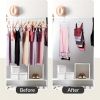 8-Layer Space-Saving Stainless Steel Underwear & Bras Organizer Hanger - Polished Metal Clothes Hanger with Anti-Slip Design, Vertical Hanging Storage