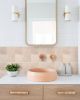 10pcs Self-adhesive Splash Wall Tiles, 10x10 Inch Self-adhesive Subway Tiles, High Quality Pink, Suitable for Kitchen and Bathroom Walasy DIY Home Dec