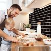 10pcs Self-Adhesive Splashproof Wall Tiles, 12x12 Inch Self-Adhesive Subway Tiles, Suitable for Kitchen and Bathroom Walls, Easy DIY