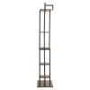 Plant Stand Indoor with Grow Lights, 63 in Tall 6-Tiered Lighted Plant Shelf, 2 Pack Metal Corner Plants Holder, 3 Timer & 10 Brightness, Half-Moon Sh