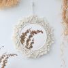 1pc, Boho Macrame Round Mirror - Woven Wall Hanging for Apartment, Home, Bedroom, Living Room Decor