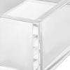 Acrylic Napkin Holder, 9.1 x 5.5 x 2.6 inch, Clear Bathroom Guest Towel Storage Tray with U-Shaped Opening, Disposable Paper Towel Holder for Bathroom