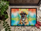 NEW Cane Corso Hippie Dawg Doormat Front Door Mat Indoor Outdoor Rugs for Entryway, Non Slip Washable Low Pile, 18H X 27W