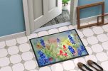 NEW Texas Bluebonnets in Watercolor Doormat Front Door Mat Indoor Outdoor Rugs for Entryway, Non Slip Washable Low Pile, 18H X 27W