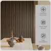 95" x 8" Wood Panels for Wall, 4 Pack Acoustic Panels, Sound Absorbing Slat Wall For Interior Wall Decor, Home, Walnut