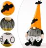 2 Pack Halloween Gnomes Plush Decor,Handmade Witch Swedish Tomte Gnome Nisse Scandinavian Ornaments Elf Dwarf for Home Halloween Day Party Table Decor