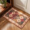 Washable Runner Rug 2x6, Moroccan Faux Wool Runner Rug Non Slip for Hallways Kitchen Entryway Laundry Room Bedroom Bathroom, Low Pile, Kid & Pet Frien