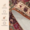 Washable Runner Rug 2x6, Moroccan Faux Wool Runner Rug Non Slip for Hallways Kitchen Entryway Laundry Room Bedroom Bathroom, Low Pile, Kid & Pet Frien